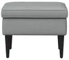 Taboret vidaXL, jasnoszary, 55 x 35 x 41 cm, materiał Podgląd zdjęcia produktu 2