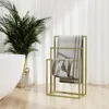 vidaXL Vešiak na uteráky zlatý 48x24x79 cm Žehlička Náhľad obrázku produktu 2