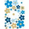Blumen-Aufkleber-Set Blümchen blau braun I Flower-Power Produktbild-Vorschau 8