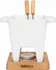 Elegancki zestaw do fondue mini z podgrzewaczem, biały Podgląd zdjęcia produktu 12