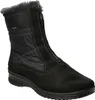 A black winter boot with a zipper. Náhľad obrázku produktu