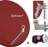 DUR-line Select 85/90cm Komplettanlage rot + Single LNB Produktbild-Vorschau 2