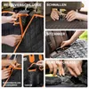 A collage of images demonstrating the features and installation of a car seat cover for pets. Anteprima dell’immagine prodotto