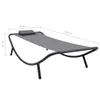 The Living Store Gartenbett Grau 200×90 cm Stahl Produktbild-Vorschau 8