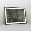 Gerahmtes Poster - Schwarzer Rahmen - Ornament Gold Schwarz Produktbild-Vorschau 8