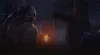A dark, atmospheric scene in a forest at night, with a figure in a mask and a hook hanging from a tree. Produktbild-Vorschau