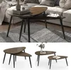Ensemble de tables basses Vicco Veyo Noyer/noir 98x60cm Voir les images du produit 2