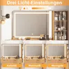 Merax Schminktisch mit LED Spiegel, 3 Schubladen, Produktbild-Vorschau 5