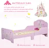 HOMCOM Lit Enfant - lit d'enfant Design Princesse Motif Voir les images du produit 4