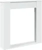 vidaXL Obostavba krbu biela 100x20x100 cm materiál na báze Náhľad obrázku produktu 1