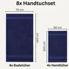 Komfortec 8er Handtuch Set aus 100% Baumwolle, 4 Badetücher Produktbild-Vorschau 3