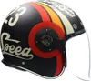 SMK RETRO JET SPEED TT Jethelm matt rot-schwarz XS Produktbild-Vorschau 3
