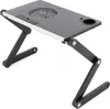 Notebookový stolík s USB ventilátorom - striebornočierny Náhľad obrázku produktu 1