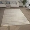 Paco Home Hochflor Teppich Wohnzimmer Shaggy Abstraktes Produktbild-Vorschau 1