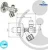 tecuro Eckventil mit Schmutzfilter 1/2 Zoll AG x 3/8 Zoll Produktbild-Vorschau 4