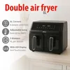 alpina Double Airfryer XXL - Friggitrice ad aria 2 camere Anteprima dell’immagine prodotto 2