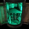 Barový pult z dřevěného sudu s dvířky a RGB LED osvětlením Náhled obrázku produktu 9