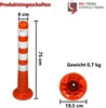 Flexibler Absperrpfosten Ecoline 75cm orange mit vier Produktbild-Vorschau 2