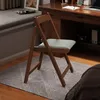 Chaise pliante en bois rembourrée, ergonomique et pliable, Voir les images du produit 2