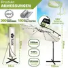 tillvex Zweefparasol Aluminium met LED Solar Ø 350 cm + Productafbeelding-voorbeeld 2