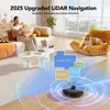 Lubluelu L15 Staubsauger Roboter, 6500Pa Saugkraft, LiDAR Produktbild-Vorschau 2