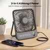 Warmco D3 Akku Ventilator 10000mAh, Tischventilator Leise, Produktbild-Vorschau 4