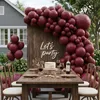 105er Ballonbogen-Set bordeauxrot, 45/38/30/35 cm, Helium, Hochzeit, Geburtstag Productafbeelding-voorbeeld