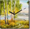 Coloray Uhr auf Leinwand 30x30 cm Wand Uhr Dekoration Produktbild-Vorschau 1