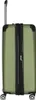 A green suitcase is shown from the back. Voir les images du produit