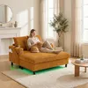 LVHOM Canapé-lit avec LED & USB, fauteuil palmier en Voir les images du produit 1