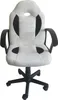 A white gaming chair with black accents. Produktbild-Vorschau