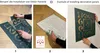 A three-panel image demonstrating the installation of decorative wall panels. Produktbild-Vorschau