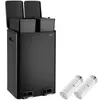tectake® Mülleimer mit 2 Fächern mit Fußpedalen 40 l 2 x 20 Produktbild-Vorschau 1