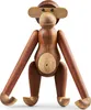 Holzfigur beweglicher Holzaffe 28 cm Kay Bojesen AFFE Produktbild-Vorschau 1
