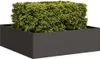 vidaXL Fioriera nera 100x100x30 cm in acciaio Anteprima dell’immagine prodotto 2