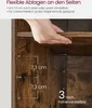 VASAGLE Schuhbank, Sitzbank, 9 Fächer, Länge 78,5 cm, Braun Produktbild-Vorschau 14