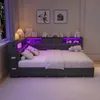 Letto imbottito INONEFT, divano letto 140x200 cm, letto Anteprima dell’immagine prodotto 4