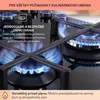 Klarstein Plynový sporák 4 horáky, 8,5 kW vstavaný plynový Náhľad obrázku produktu 5