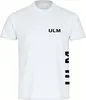 multifanshop Herren T-Shirt - Ulm - Brust & Seite, weiß, Produktbild-Vorschau 1