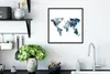 MuchoWow® MuchoWow® Gerahmtes Poster Weltkarte - Aquarell - Produktbild-Vorschau 3