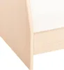 A close-up view of the corner of a wooden shelf unit. Náhled obrázku produktu