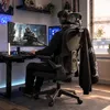 UISEBRT Ergonomiczne krzesło biurowe, czarne, z siatkowym Podgląd zdjęcia produktu 11