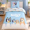 Bluey Bettwäsche 135x200 80x80 cm 2tlg. Blau Motiv Bluey Produktbild-Vorschau 1
