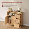 WOLTU Sideboard, Küchenschrank, aus Holzwerkstoff, 90x80x35 Produktbild-Vorschau 5