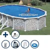 Stahlwandpool Set (6-teilig) hoch oval 500 x 300 x 120 cm, Produktbild-Vorschau 1