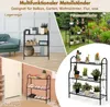 3stupňový kovový stojan na rostliny, schůdky na rostliny s Náhled obrázku produktu 7
