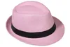 Panama Hut Fedora Strohhut Rosa 56 Produktbild-Vorschau 2