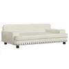 vidaXL Letto per cani crema 90x53x30 cm in velluto Anteprima dell’immagine prodotto 1