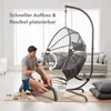 AREBOS Hängesessel mit Gestell Hängekorb Hängeschaukel Produktbild-Vorschau 9