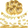 Oblique Unique 50. Geburtstag Goldene Hochzeit Deko Set - Produktbild-Vorschau 1